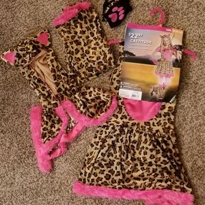 Cat cheetah costume girls cattitude size 8-10